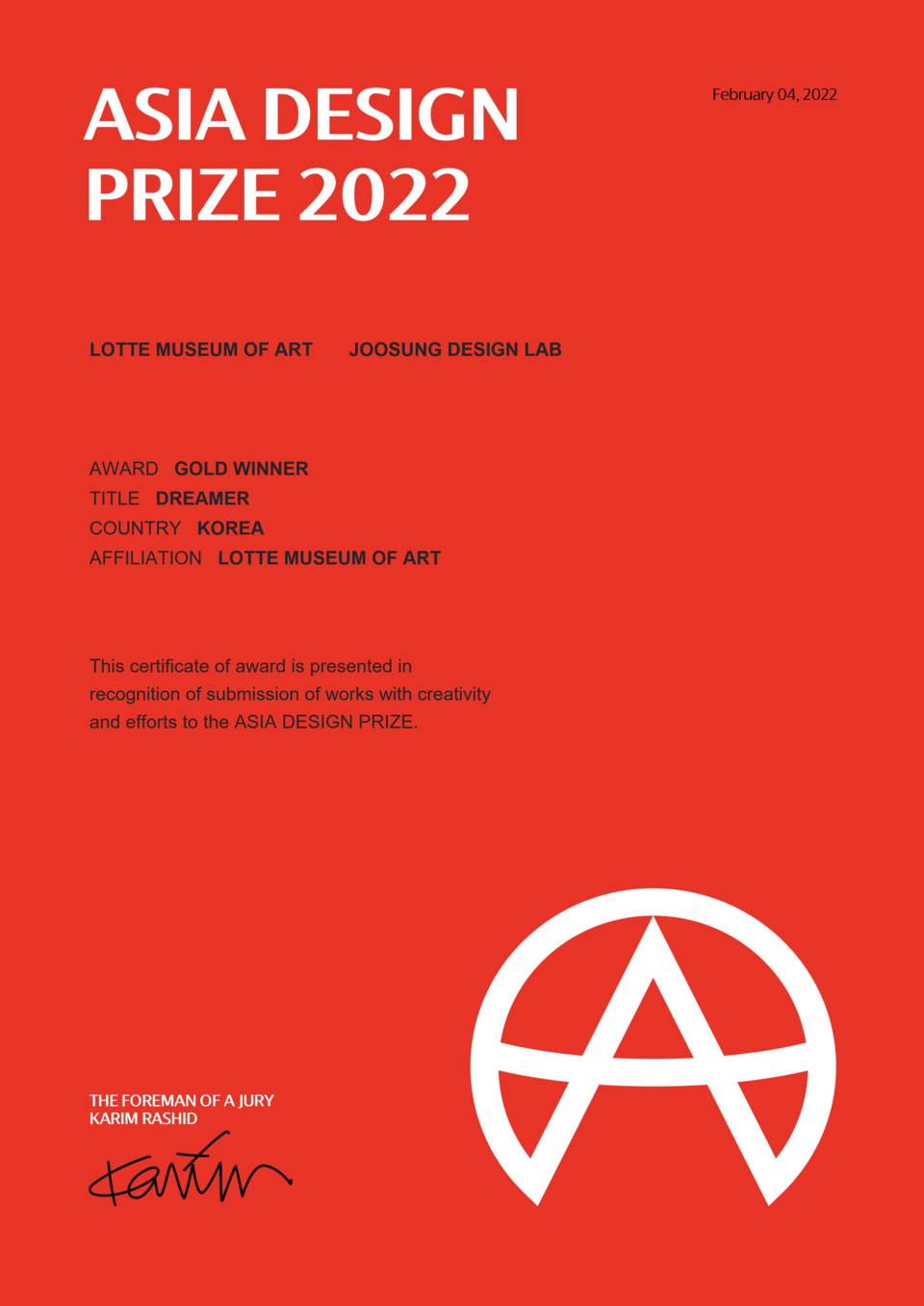 Asia Design Prize 2022