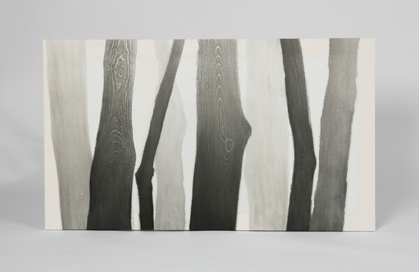 정재나, Forest no.1, 2023, 광목, 잉크, 1400 x 800 mm / 사진=라흰갤러리